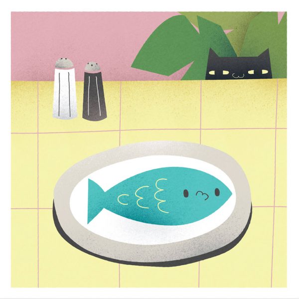 Greetings Card - Fishey by Michael Goodson